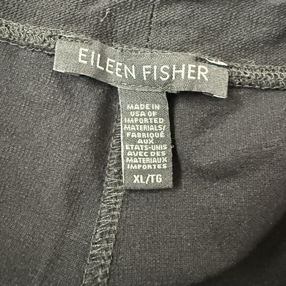 Eileen Fisher Pants Womens XL Black Pull On Stretch Capsule Career Minimalist - Picture 6 of 14